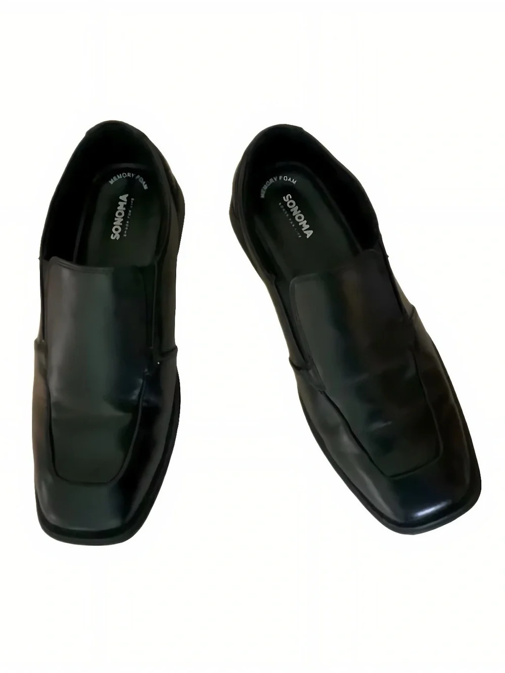Sonoma Cristopher Boys Black Slip On Dress Shoes Size 6